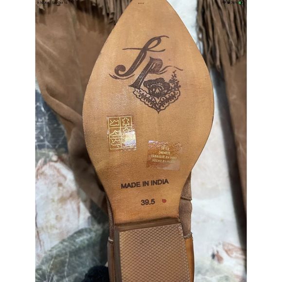 New Free People Sage Fringe Over-The-Knee Boots Size 39.5 - Picture 2 of 6